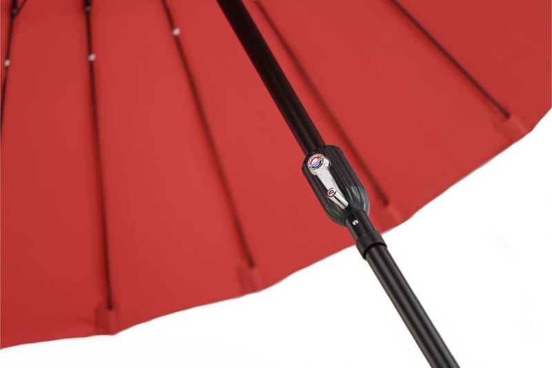 Palmetto Parasoll 270 cm - Röd - Utemöbler - Solskydd - Parasoll