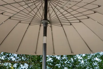 Palmetto Parasoll 270 cm - Grå - Utemöbler - Solskydd - Parasoll - Baliparasoll