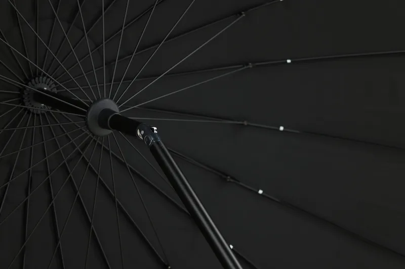 Palmetto Parasoll 270 cm - Svart - Utemöbler - Solskydd - Parasoll