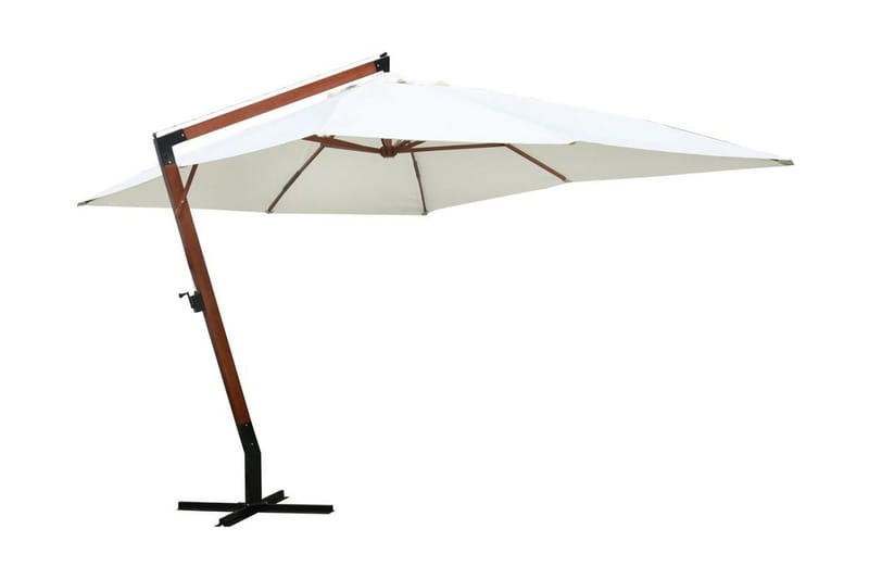 Parasoll 300x400 cm vit - Vit - Utemöbler - Solskydd - Parasoll