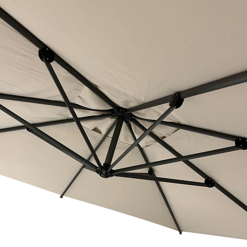 Parasoll Beijing 3x3M - Beige - Utemöbler - Solskydd - Parasoll - Hängparasoll & frihängande parasoll