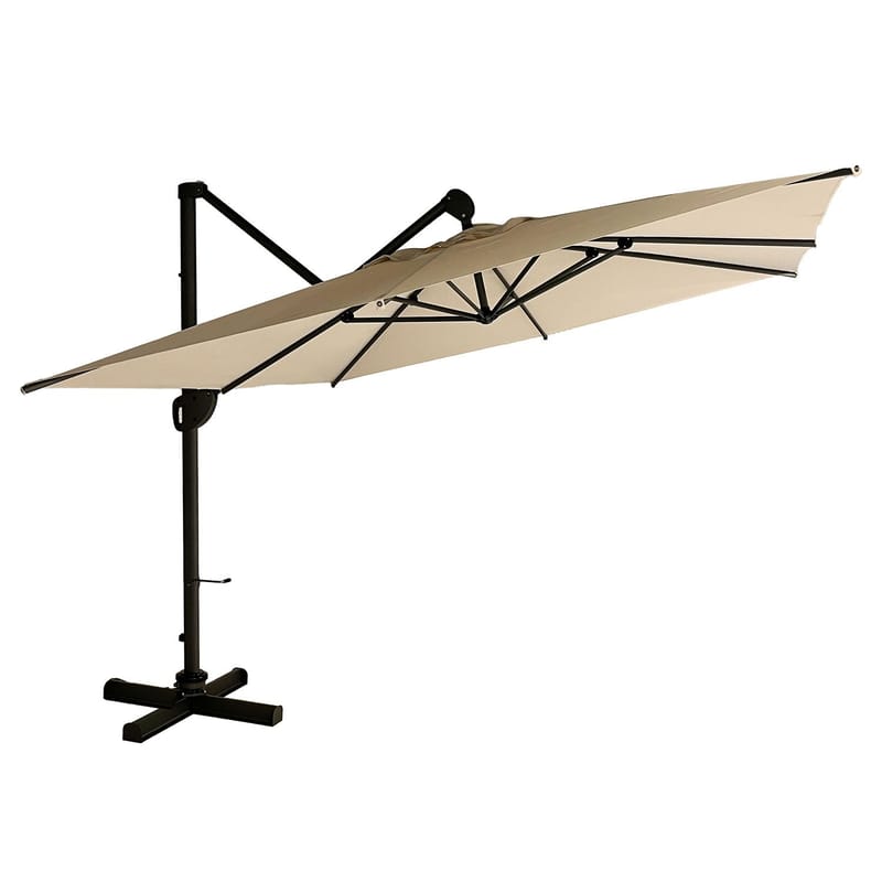 Parasoll Beijing 3x3M - Beige - Utemöbler - Solskydd - Parasoll - Hängparasoll & frihängande parasoll
