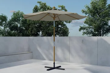 Parasoll Cerox 270 cm Utomhus - Beige - Utemöbler - Solskydd - Parasoll - Baliparasoll