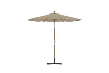 Parasoll Cerox 270 cm Utomhus - Beige - Utemöbler - Solskydd - Parasoll - Baliparasoll