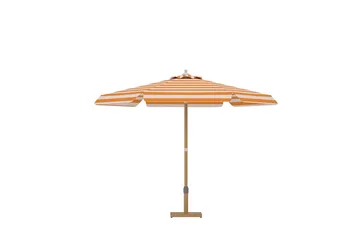Parasoll Cerox 270 cm Utomhus - peach och vit, randig - Utemöbler - Solskydd - Parasoll - Balkongparasoll