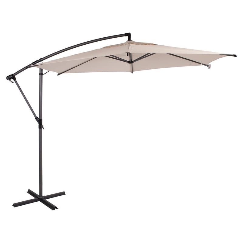 Parasoll Malta 3 m - beige - Utemöbler - Solskydd - Parasoll - Hängparasoll & frihängande parasoll