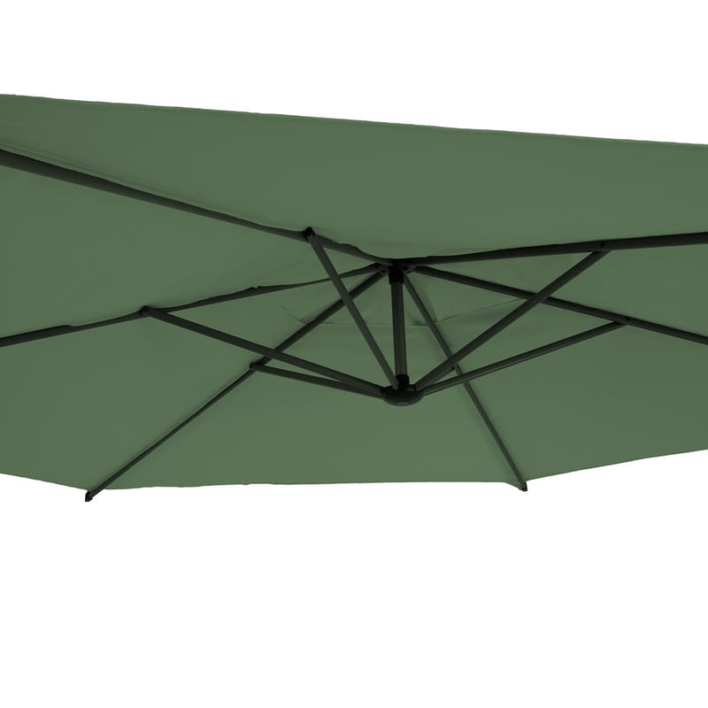 Parasoll Malta 3 m - grön - Utemöbler - Solskydd - Parasoll - Hängparasoll & frihängande parasoll