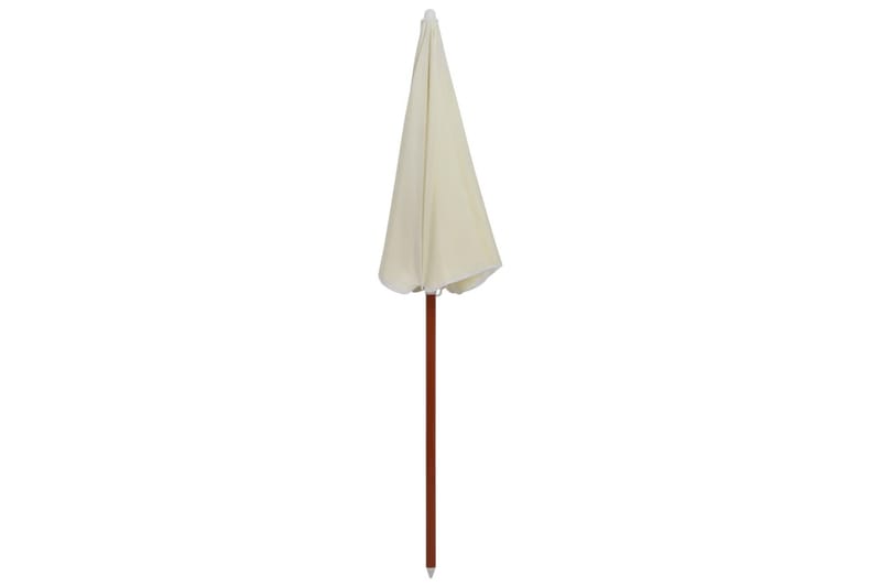 Parasoll med stålstång 180 cm sand - Beige - Utemöbler - Solskydd - Parasoll