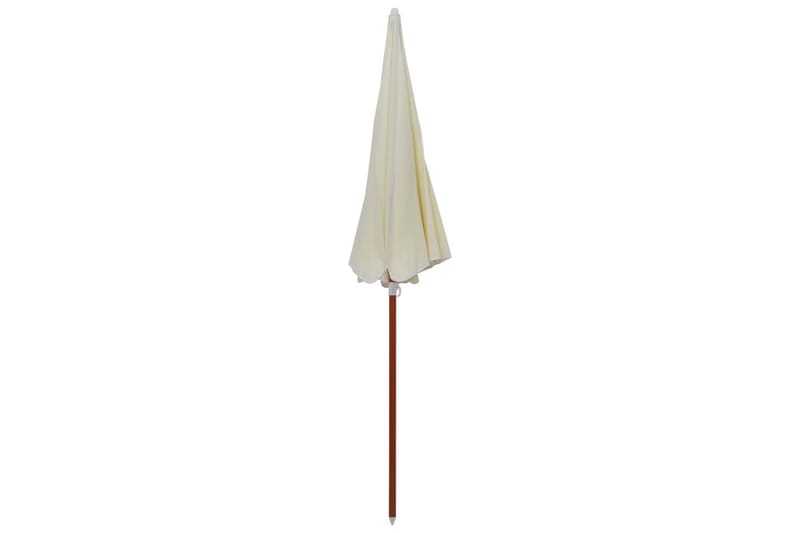 Parasoll med stålstång 240 cm sand - Beige - Utemöbler - Solskydd - Parasoll