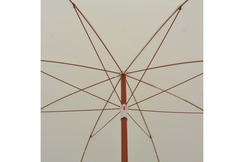 Parasoll med stålstång 300 cm sand - Beige - Utemöbler - Solskydd - Parasoll