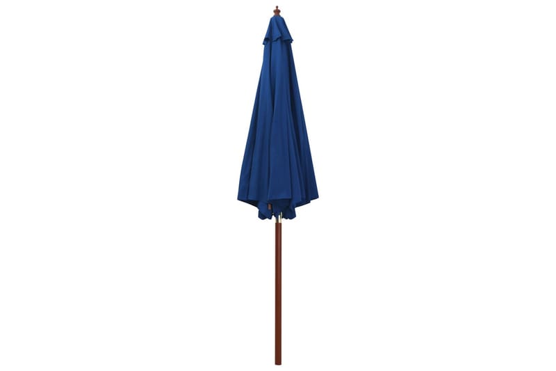 Parasoll med trästolpe 300x258 cm blå - Blå - Utemöbler - Solskydd - Parasoll
