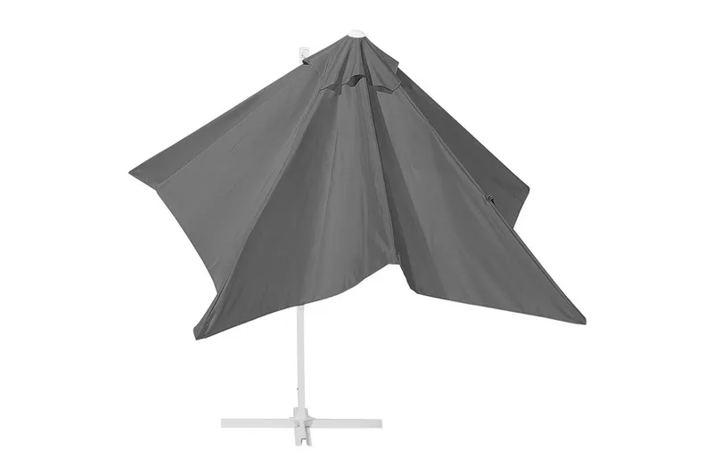 Parasoll Monza - Grå, vit - Utemöbler - Solskydd - Parasoll - Hängparasoll & frihängande parasoll