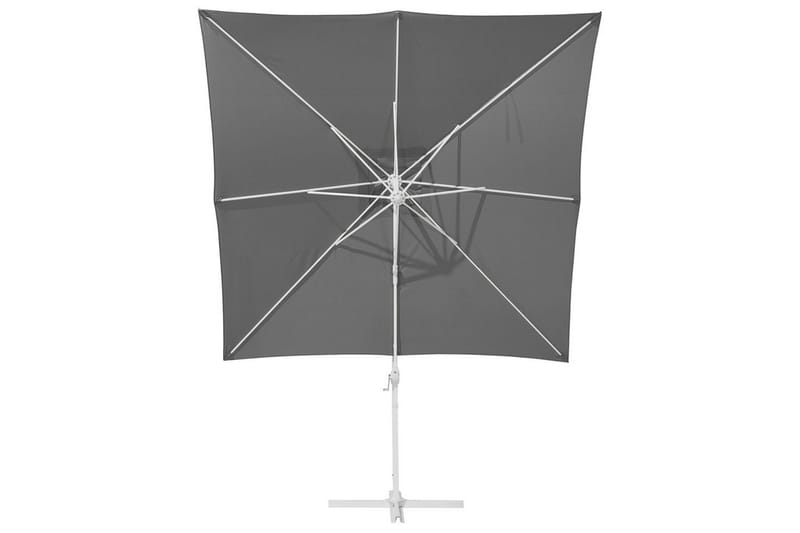 Parasoll Monza - Grå, vit - Utemöbler - Solskydd - Parasoll - Hängparasoll & frihängande parasoll