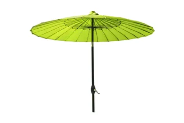 Parasoll SHANGHAI D213cm med vev aluminiumben - Grön/Svart - Utemöbler - Solskydd - Parasoll - Baliparasoll
