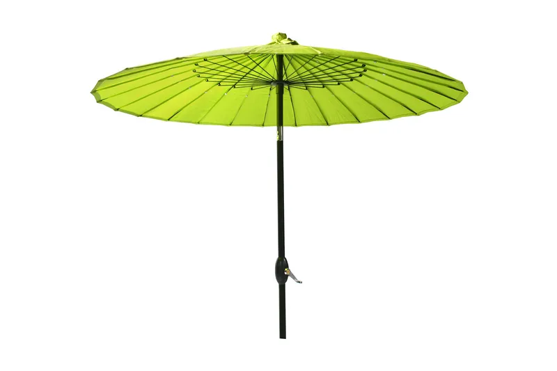Parasoll SHANGHAI D213cm med vev aluminiumben - Grön/Svart - Utemöbler - Solskydd - Parasoll