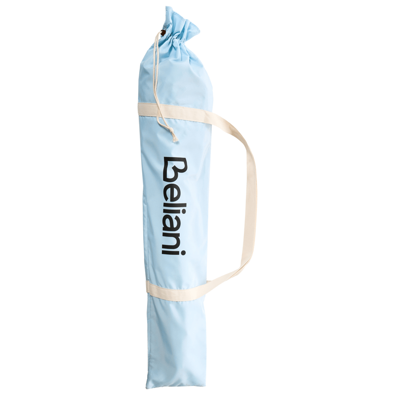 Parasoll utomhus 155 cm Mondello - vit/blå - Utemöbler - Solskydd - Parasoll - Strandparasoll