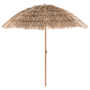Parasoll utomhus 175 cm Civetta - naturlig/brun - Utemöbler - Solskydd - Parasoll - Balkongparasoll
