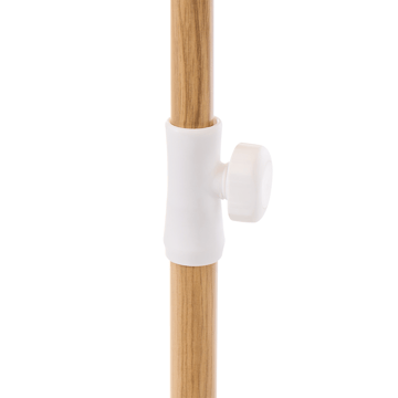 Parasoll utomhus 232 cm Sestriere - beige/vit/brun - Utemöbler - Solskydd - Parasoll - Balkongparasoll