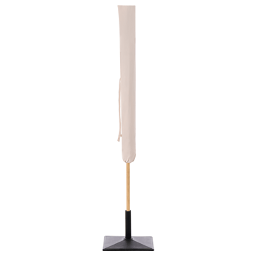Parasoll utomhus 232 cm Sestriere - beige/vit/brun - Utemöbler - Solskydd - Parasoll - Balkongparasoll