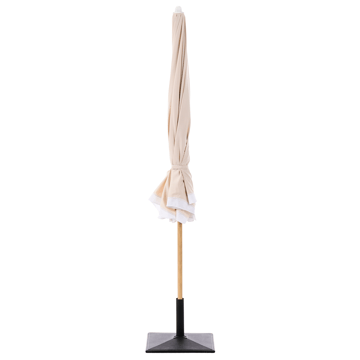 Parasoll utomhus 232 cm Sestriere - beige/vit/brun - Utemöbler - Solskydd - Parasoll - Balkongparasoll