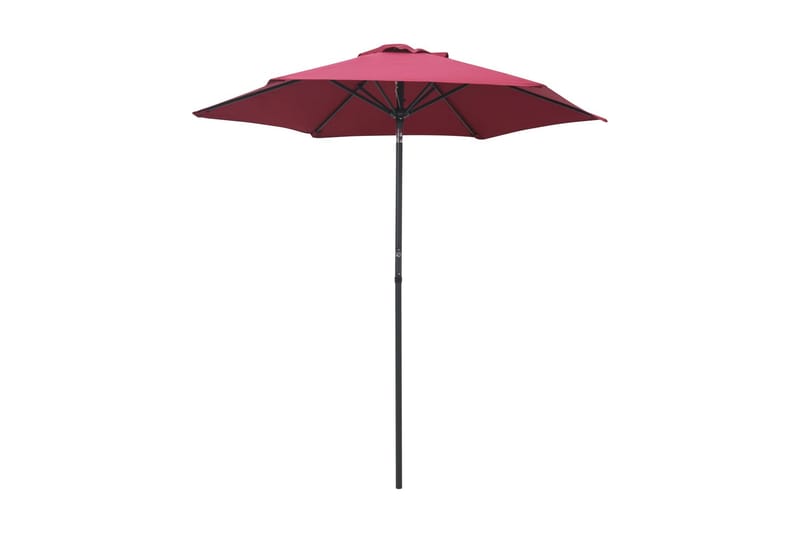 Parasoll vinröd 200x211 cm aluminium - Röd - Utemöbler - Solskydd - Parasoll