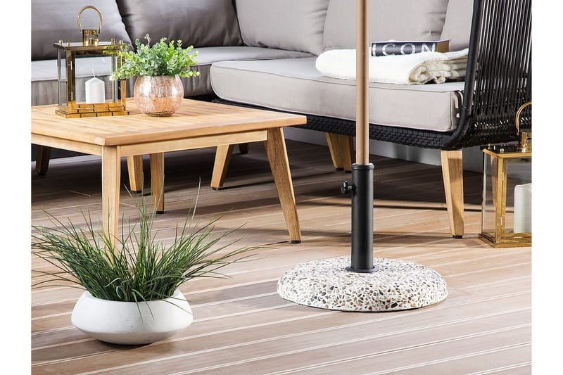 Concrete Parasollfot 47 cm, Vit