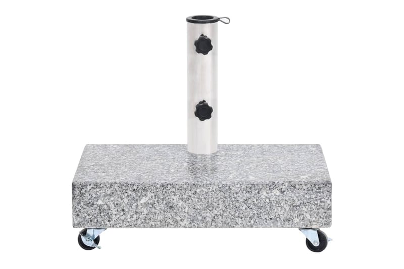 Parasollfot ljusgrå 45x25x8,3 cm granit - Grå - Utemöbler - Solskydd - Parasoll - Parasollfot