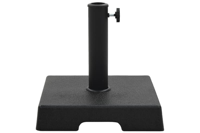 Parasollfot fyrkantig polyresin 8 kg svart - Svart - Utemöbler - Solskydd - Parasoll - Parasollfot