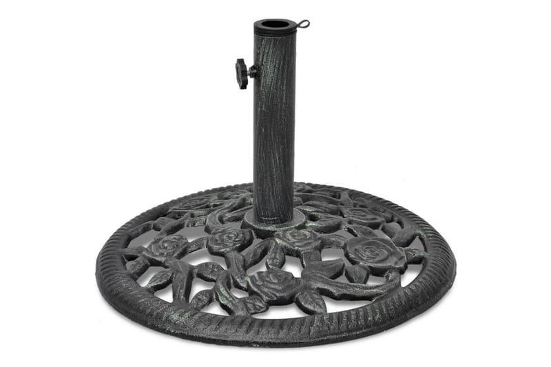 Parasollfot gjutjärn 12 kg 48 cm - Grön - Utemöbler - Solskydd - Parasoll - Parasollfot