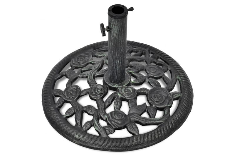 Parasollfot gjutjärn 12 kg 48 cm - Grön - Utemöbler - Solskydd - Parasoll - Parasollfot