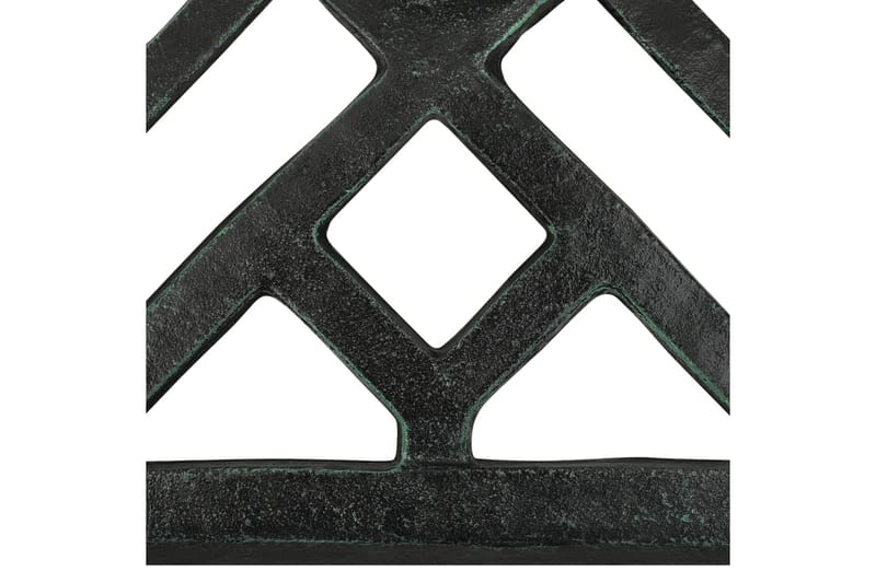 Parasollfot grön 44x44x31 cm gjutjärn - Grön - Utemöbler - Solskydd - Parasoll - Parasollfot