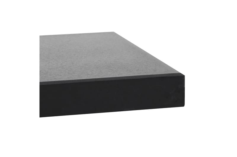 Parasollfot granit 20 kg fyrkantig svart - Svart - Parasollfot