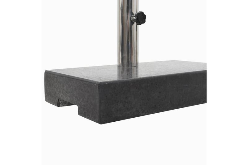 Parasollfot granit 25 kg rektangulär svart - Svart - Utemöbler - Solskydd - Parasoll - Parasollfot