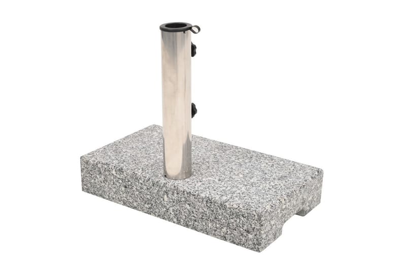 Parasollfot granit rektangulär 25 kg - Grå - Utemöbler - Solskydd - Parasoll - Parasollfot