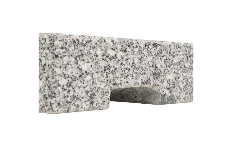 Parasollfot granit rektangulär 25 kg - Grå - Utemöbler - Solskydd - Parasoll - Parasollfot