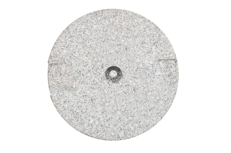 Parasollfot granit rund 20 kg - Grå - Parasollfot