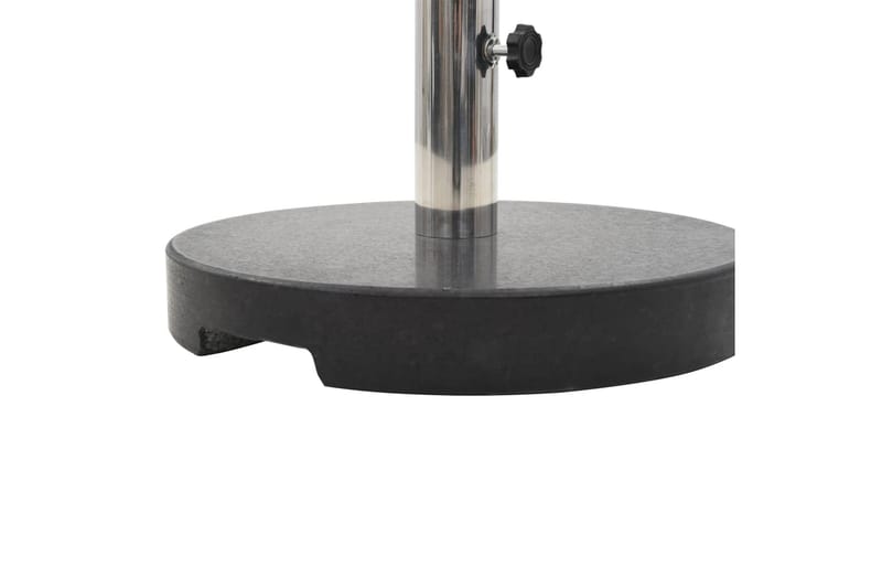 Parasollfot granit rund 20 kg svart - Svart - Utemöbler - Solskydd - Parasoll - Parasollfot