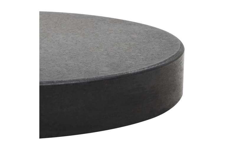 Parasollfot granit rund 20 kg svart - Svart - Utemöbler - Solskydd - Parasoll - Parasollfot