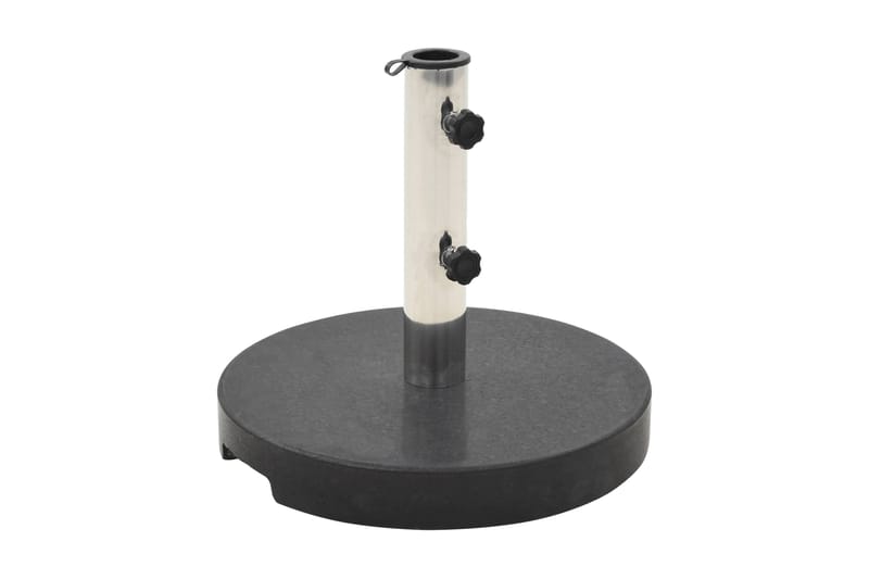 Parasollfot granit rund 20 kg svart - Svart - Utemöbler - Solskydd - Parasoll - Parasollfot