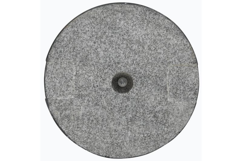 Parasollfot granit rund 20 kg svart - Svart - Parasollfot