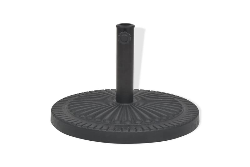 Parasollfot i harts rund svart 14 kg - Svart - Utemöbler - Solskydd - Parasoll - Parasollfot