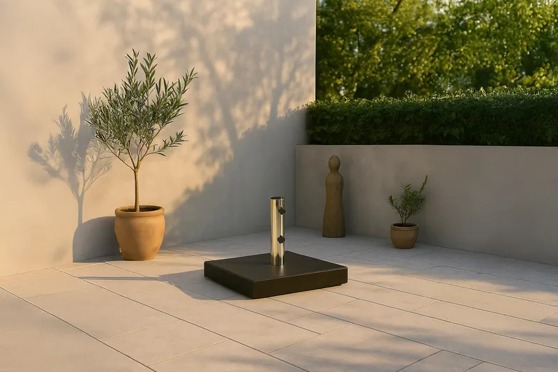 Stathera Parasollsten - Svart - Utemöbler - Solskydd - Parasoll - Parasollfot