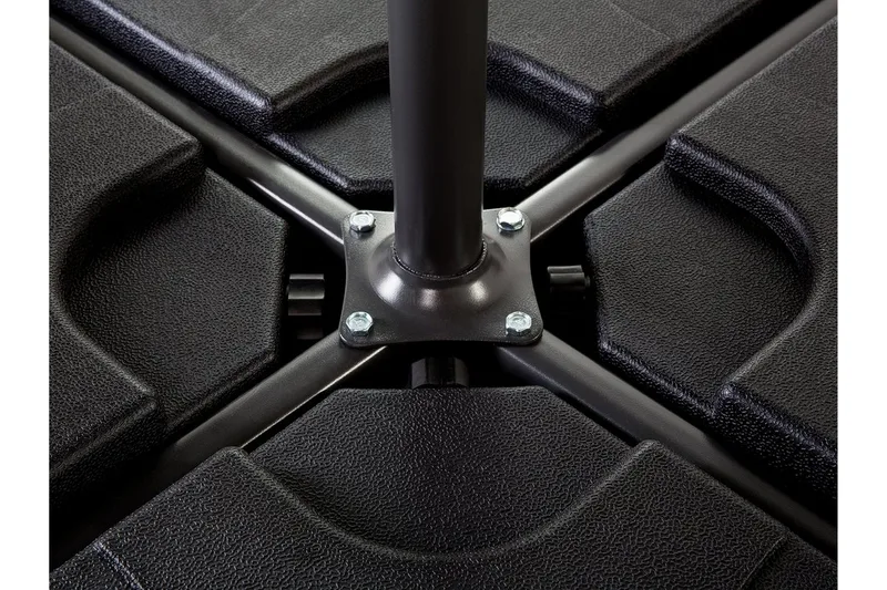 Sunny Parasollfotsvikt 52 cm 4 Delar - Svart - Utemöbler - Solskydd - Parasoll - Parasollfot