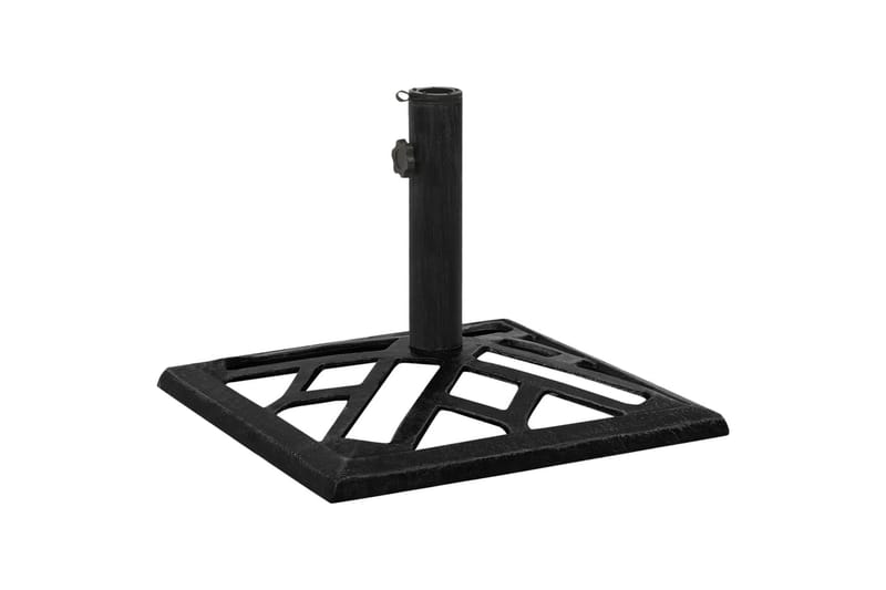 Parasollfot svart 44x44x31 cm gjutjärn - Svart - Utemöbler - Solskydd - Parasoll - Parasollfot