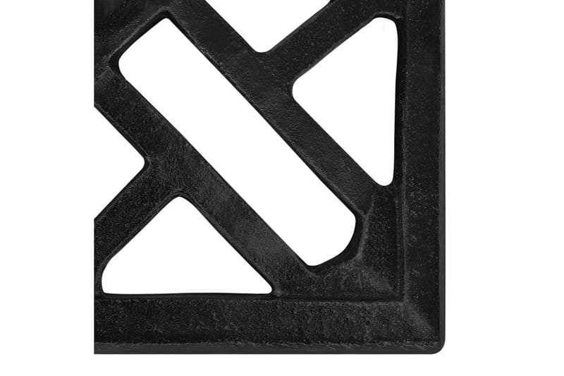 Parasollfot svart 44x44x31 cm gjutjärn - Svart - Utemöbler - Solskydd - Parasoll - Parasollfot