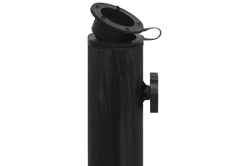 Parasollfot svart 44x44x31 cm gjutjärn - Svart - Utemöbler - Solskydd - Parasoll - Parasollfot