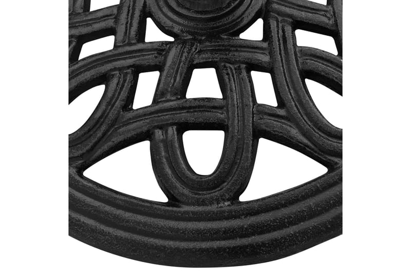 Parasollfot svart 44x44x32 cm gjutjärn - Svart - Utemöbler - Solskydd - Parasoll - Parasollfot