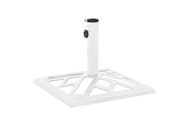 Parasollfot vit 44x44x31 cm gjutjärn - Vit - Utemöbler - Solskydd - Parasoll - Parasollfot
