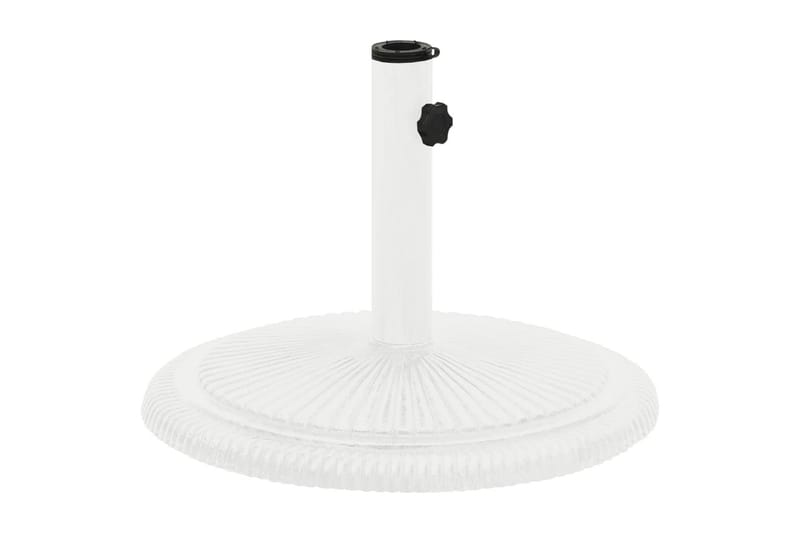 Parasollfot vit 45x45x30 cm gjutjärn - Vit - Utemöbler - Solskydd - Parasoll - Parasollfot