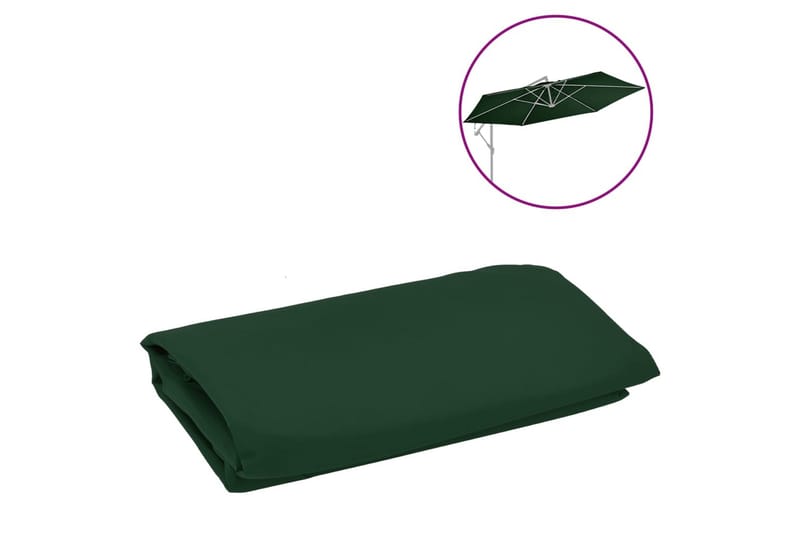 Reservtyg för frihängande parasoll grön 350 cm - Utemöbler - Solskydd - Parasoll